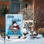 Bandera jardín invierno 12x18pulg doble cara camión muñeco nieve