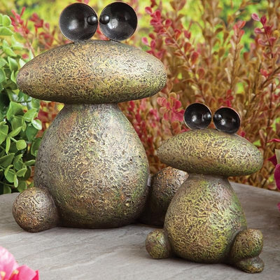 Esculturas ranas jardín impermeables diseño minimalista