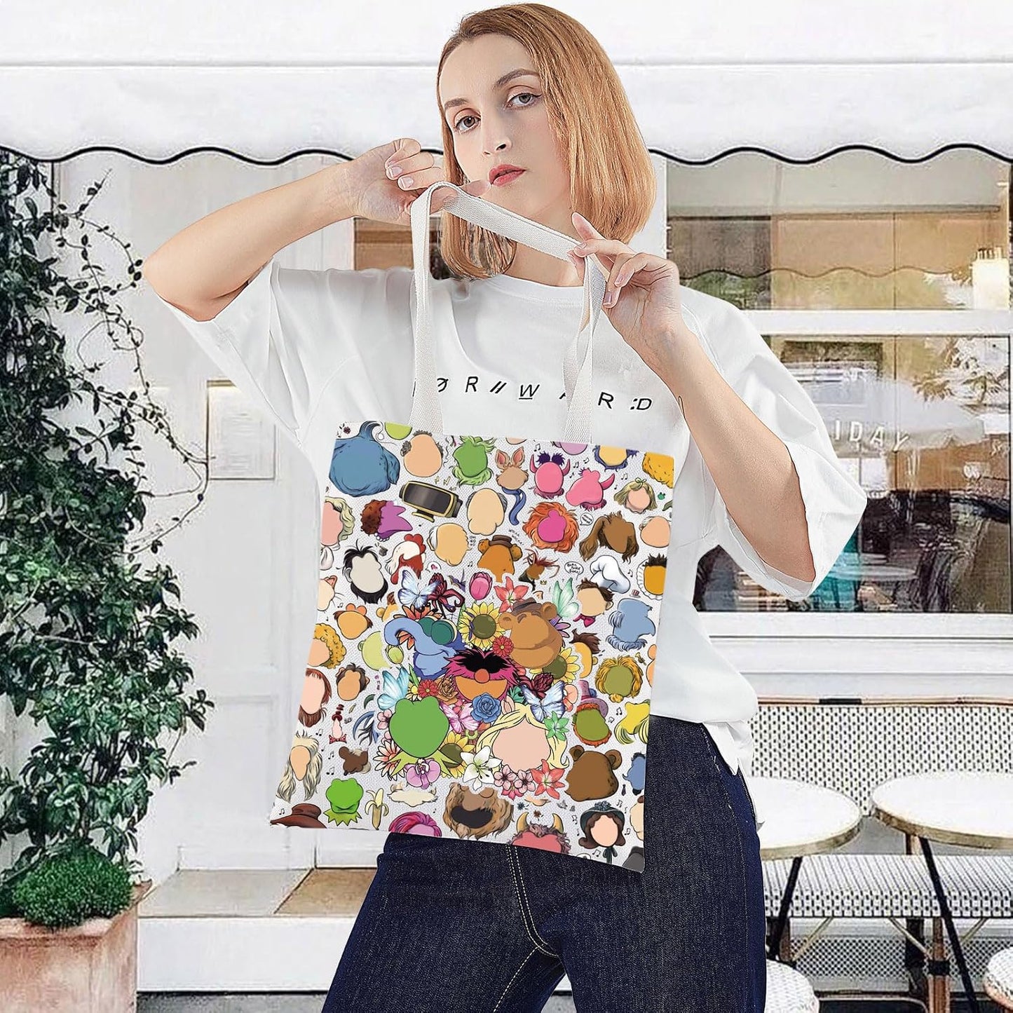 Bolsa hombro animales Bear & Frog Miss Piggy