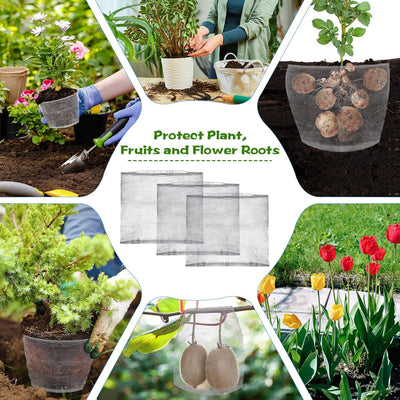 100 Unids Malla Acero Inox 1gal Protección Plantas Jardín