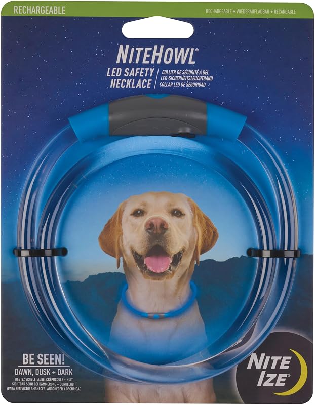 Collar LED perro recargable 5h resistente 12-27