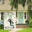 Bandera jardín gato negro 12x18" doble cara arpillera