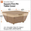 Funda cuadrada impermeable para mesa hoguera 42x42x22pulg