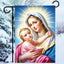Bandera jardín Navidad Santa Madre 30x45cm doble cara