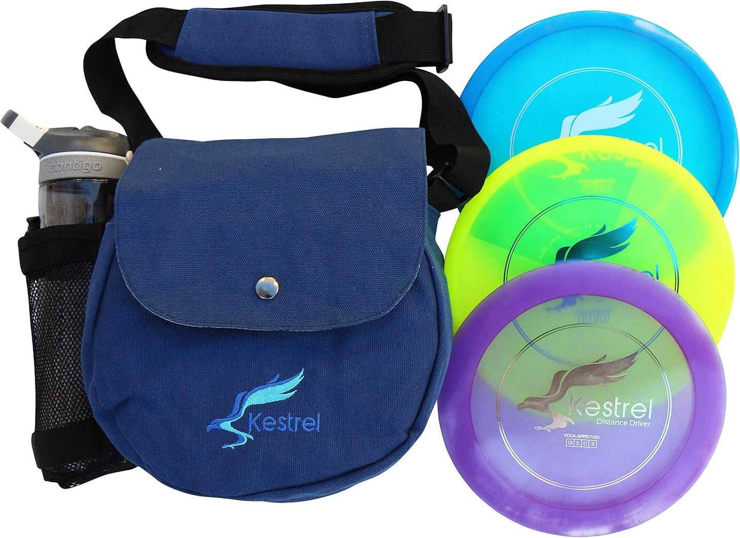 Set 3 discos golf bolsa azul conductor rango putter