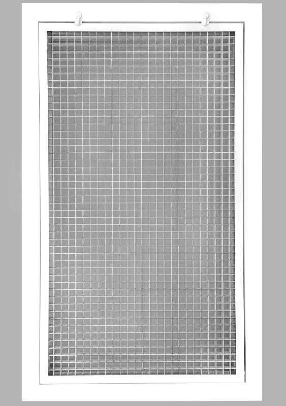 Rejilla filtro aire retorno Eggcrate 14x25" aluminio blanco
