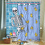 Cortina ducha calavera gótica 60x72pulg pato de goma