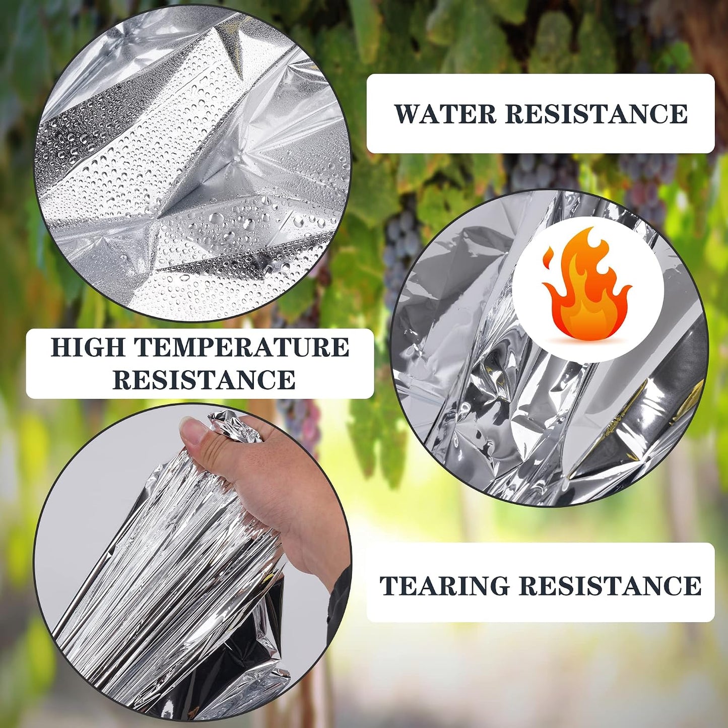 Lámina mylar plateada para invernadero crecimiento plantas