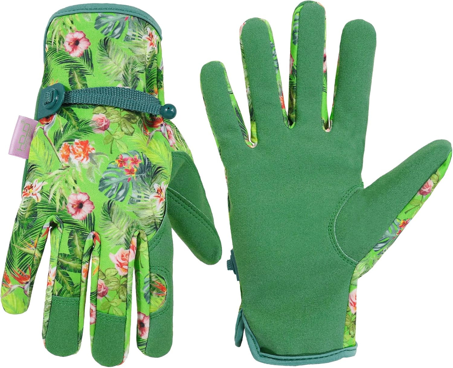 Guantes cuero para mujer jardinería mecánica flexible