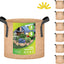 Bolsa cultivo 3gal pack 6 tela resistente asas