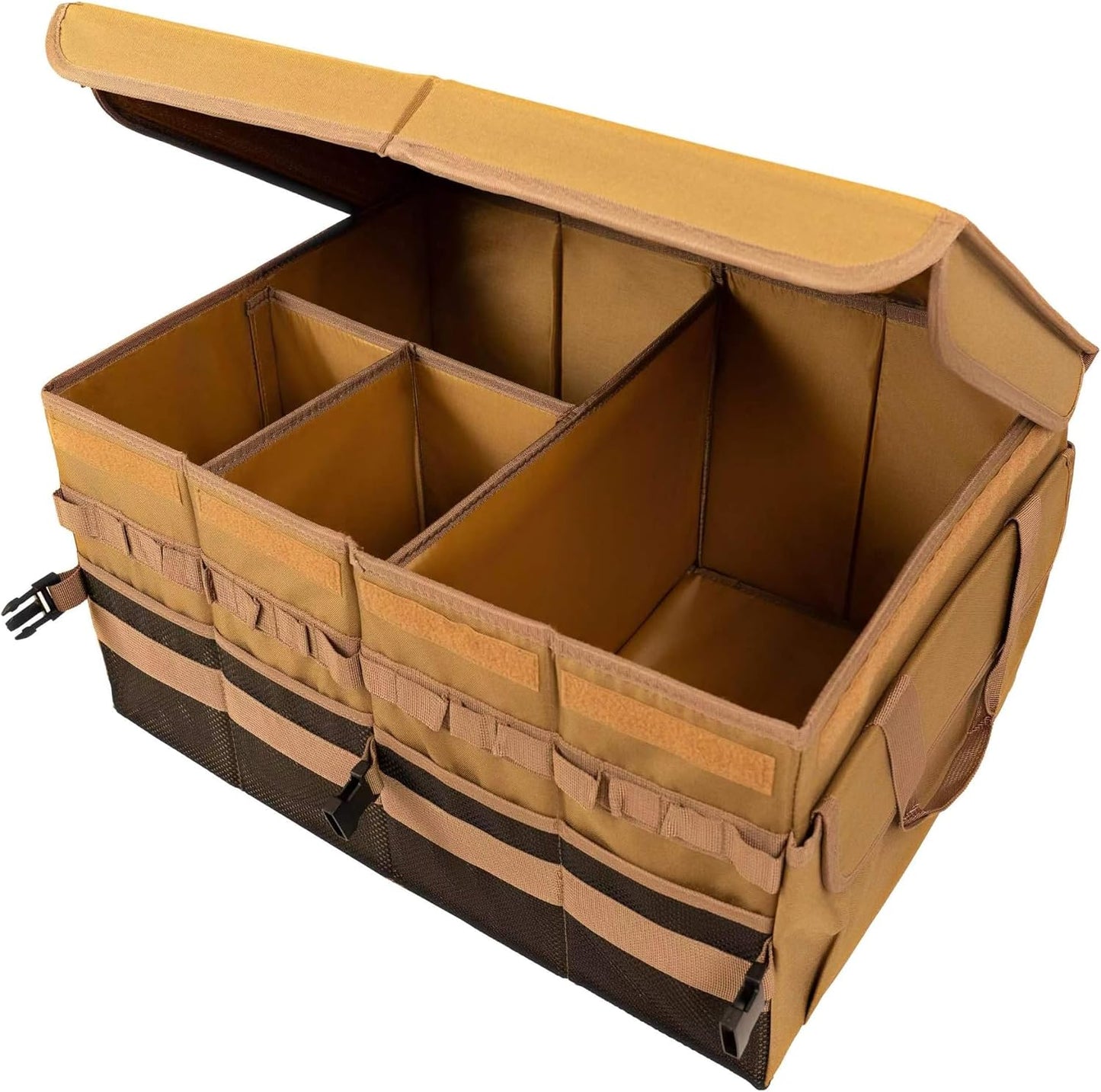 Organiz. maletero 70L 4 compartimentos coche