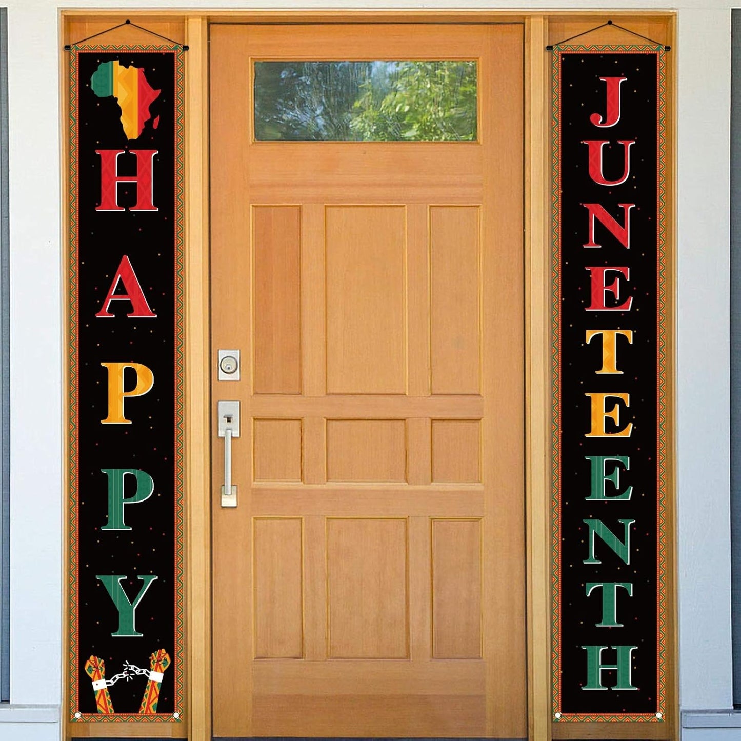 Banner Juneteenth 19 de junio Decoración al aire libre