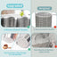 Set 5 Tazas Medidoras Acero Inox 2-8 Tazas con Escala