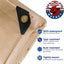 Lona 30x40 beige resistente al agua y UV