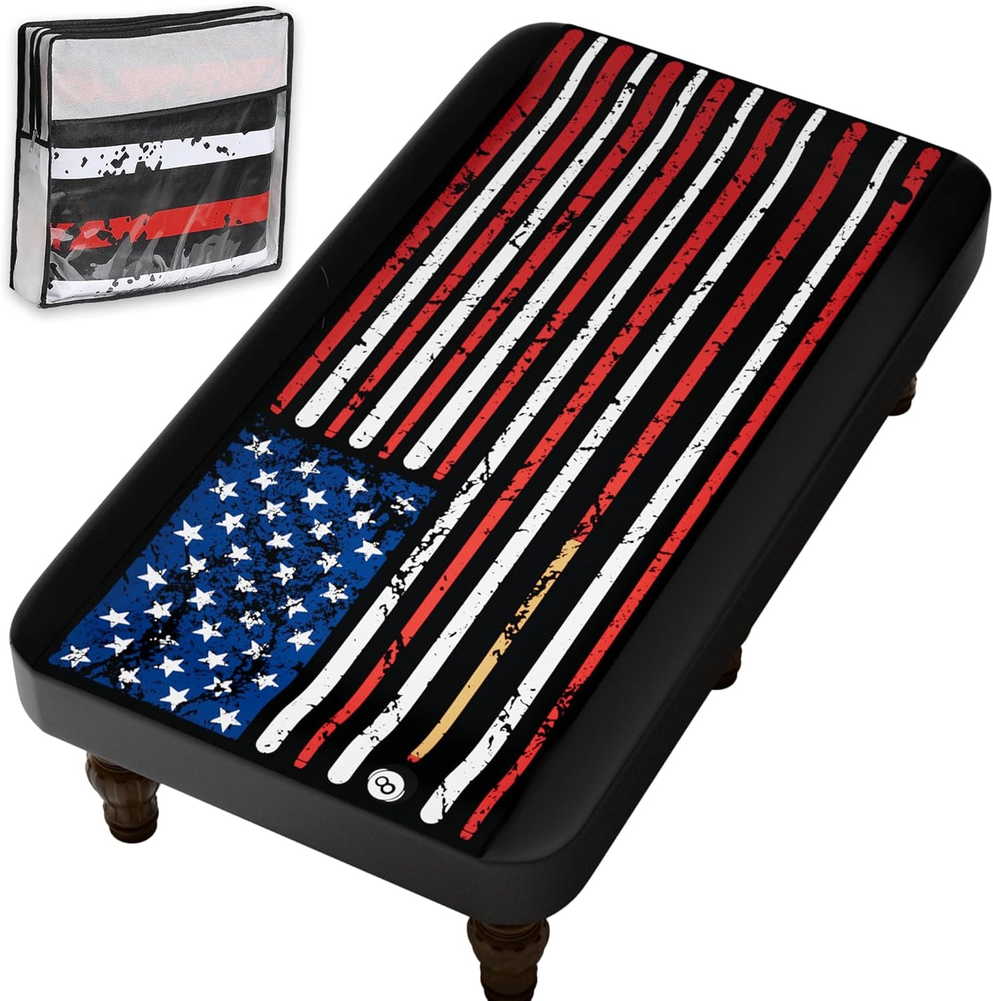 Funda mesa billar cuero impermeable 6-9 pies