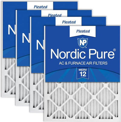 Filtros aire plisados MERV 12 14x20x1 pack 4
