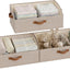 Caja organizadora trapezoidal para armario ropa marrón
