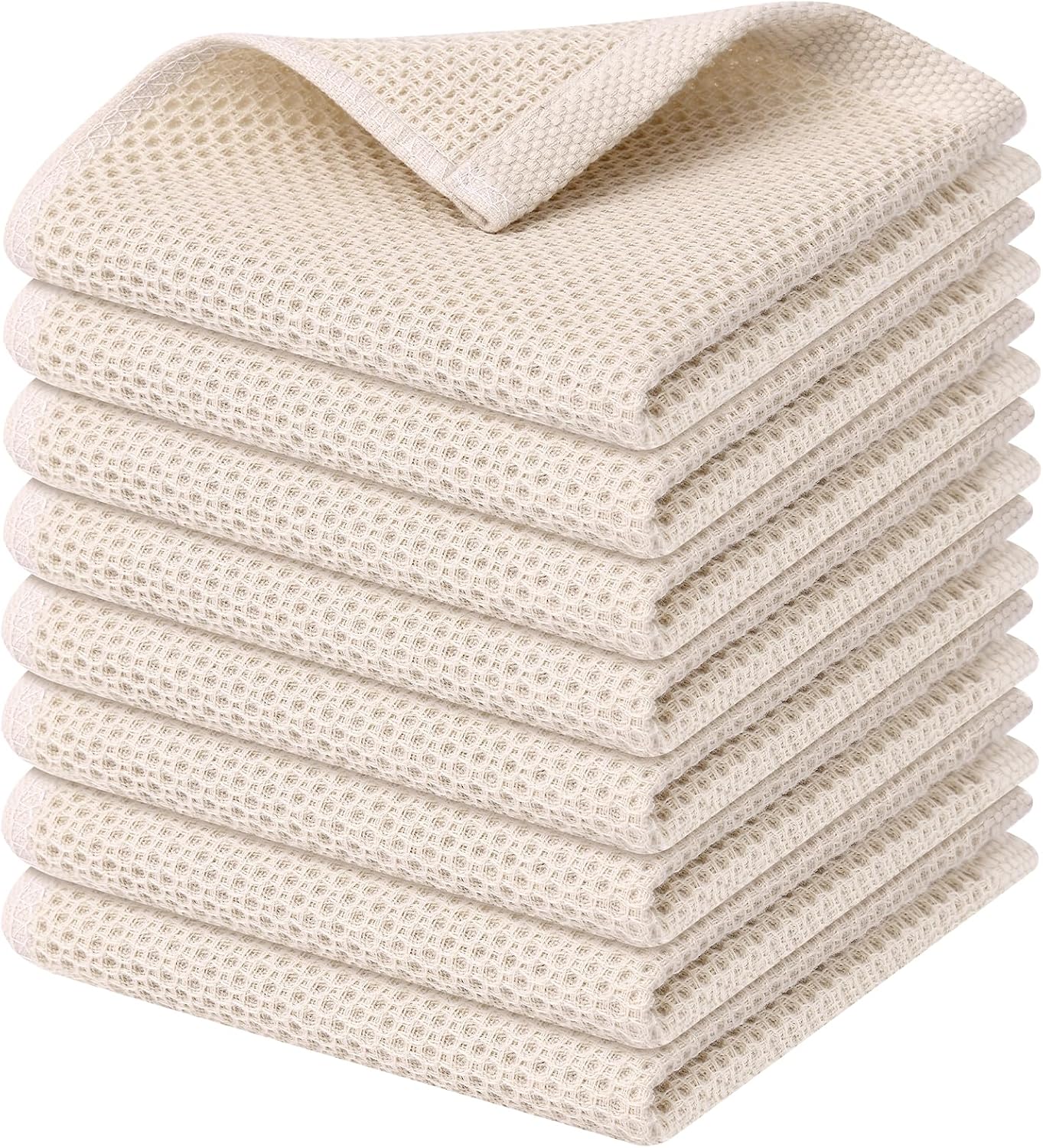 Toallas cocina algodón 12x12pulg cuadros absorbentes