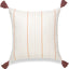 Funda almohada lumbar rayas naranjas 18x18pulg