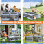 Condo plegable 2en1 para gatos y cachorros desmontable