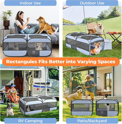 Condo plegable 2en1 para gatos y cachorros desmontable