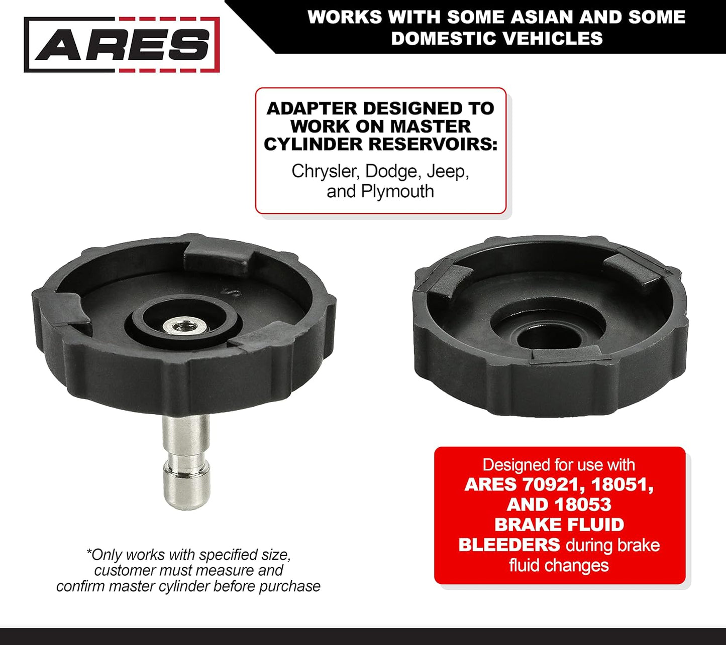 Set 2 adaptadores cilindro maestro Chrysler Dodge Jeep