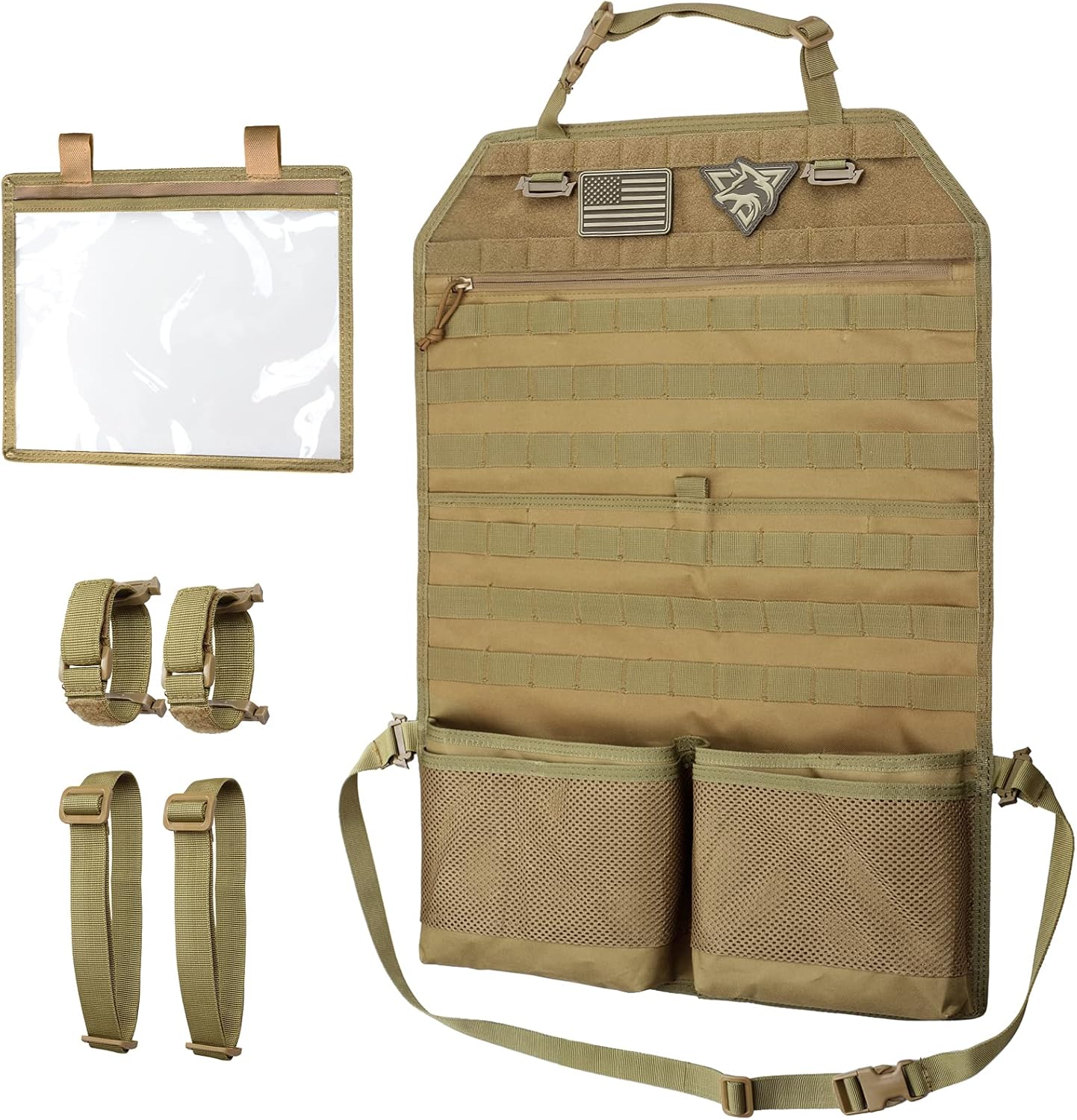 Organiz. asiento coche ajuste universal con correas molle