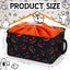 Cesta Halloween espeluznante plegable con asa y cierre