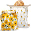 Set bolsas pan reutilizables para panaderos caseros girasol