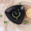 Bandeja decorativa A5 para joyas anillos llaves negro