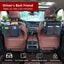 Organiz. asiento coche cuero PU para adultos y niños negro