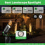 Foco paisaje LED 12V aluminio negro impermeable