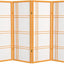 Pantalla Shoji corta doble cruz 4ft 4 paneles Miel