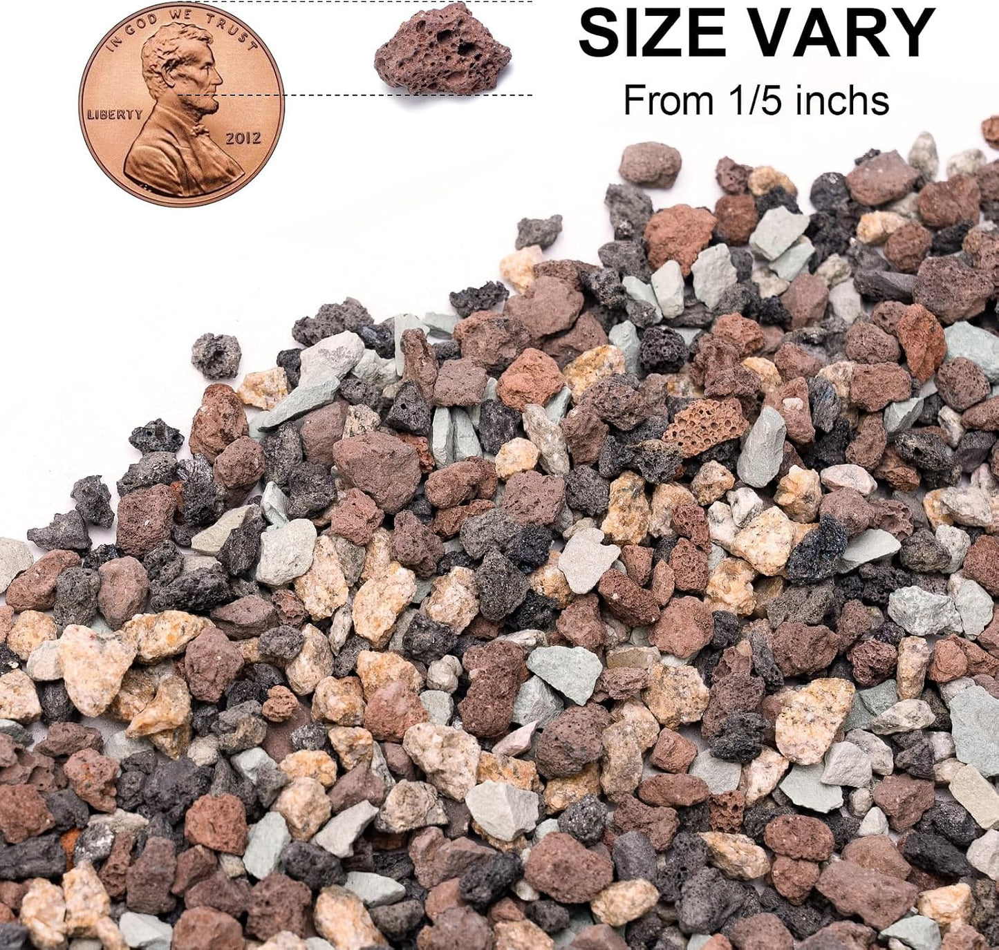 Rocas lava hortícola 5lb para suculentas cactus drenaje