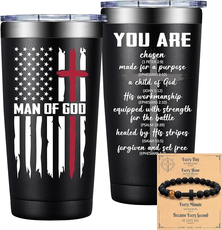 Vaso térmico café hombre de Dios 20oz regalo religioso