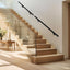 Pasamanos aluminio escaleras kit completo negro texturizado