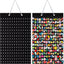 Organiz. dijes zapatos colgante 224 agujeros pared negro