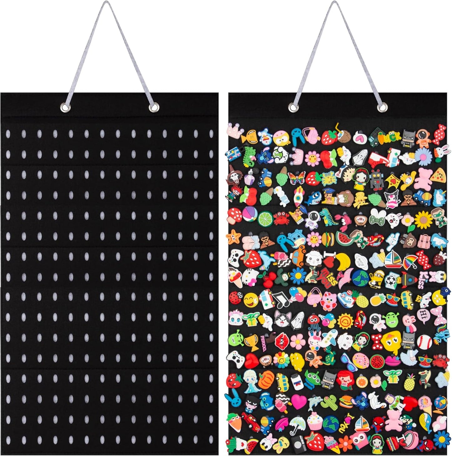 Organiz. dijes zapatos colgante 224 agujeros pared negro