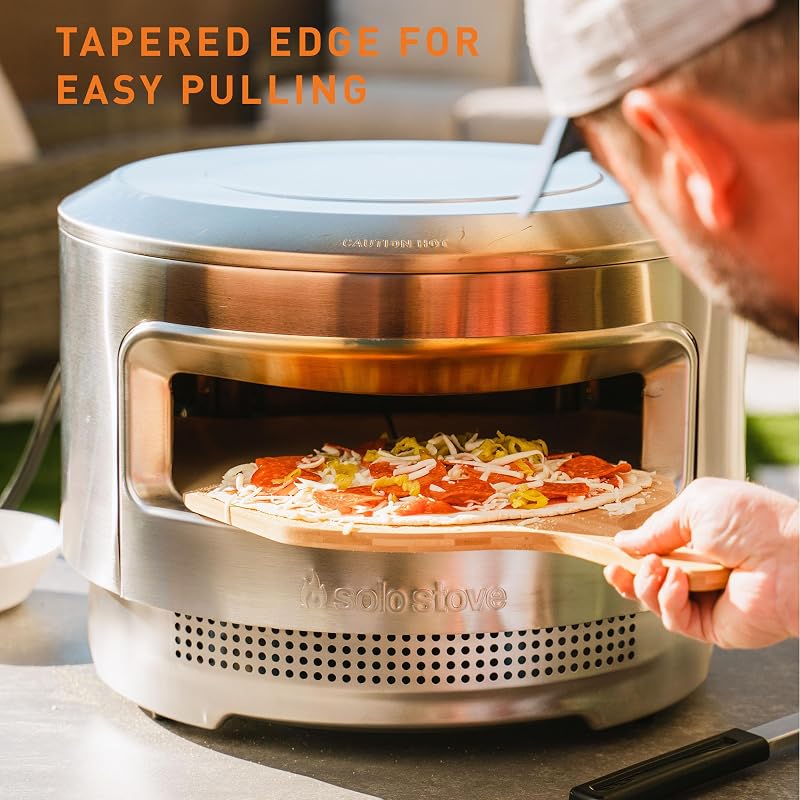 Pala pizza bambú laminado tabla servir madera 19x11.75pulg