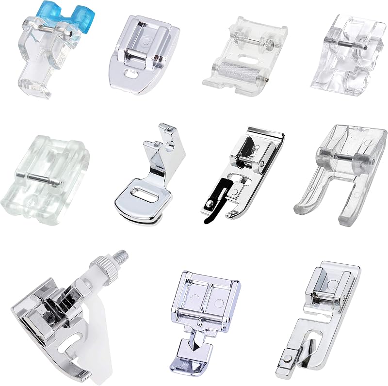 Juego 11 Pies Prensatelas para Máquina Coser Comp Brother Babylock