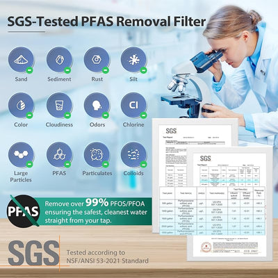 Sistema filtro agua RV 3 etapas sin fugas latón SGS