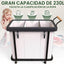 Clasificador ropa sucia 230L 3 secciones carrito lavandería