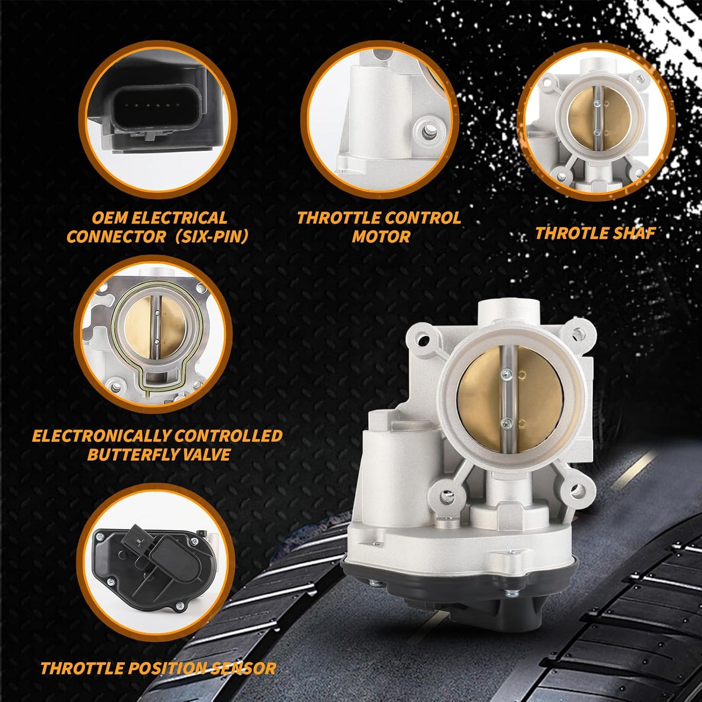 Conjunto acelerador Ford Focus 08-10 Transit Connect 10-13
