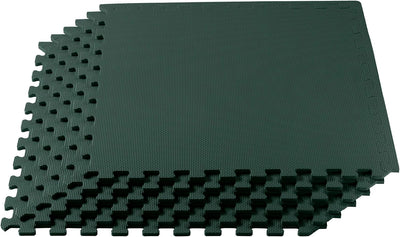 Alfombrillas Eva 24x24pulg para gimnasio y hogar verde