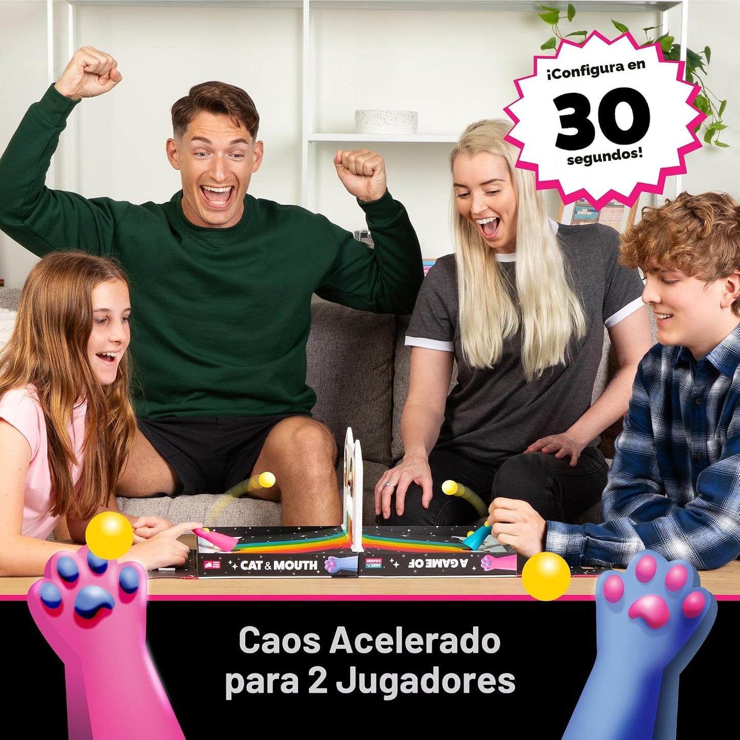 Set cartas A Game of Cat and Mouth para adultos y niños