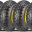 Neumáticos goma sólida 10pulg 4.10/3.50-4 rueda cubo