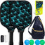 Set 2 Paddles Pickleball Fiberglass 7.5oz con 4 Bolas