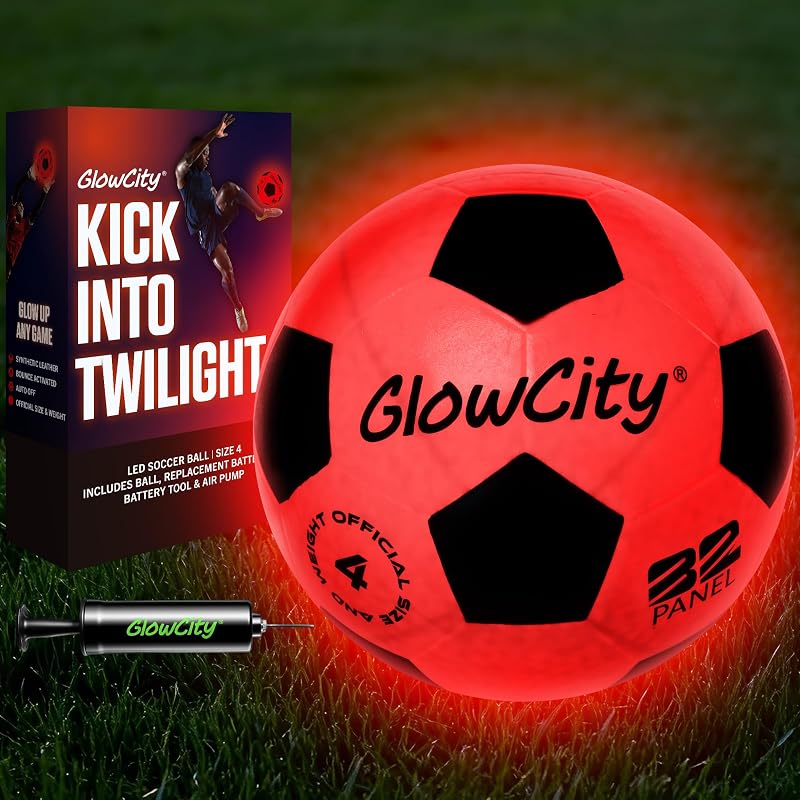 Balón fútbol que brilla con luces LED tamaños 3 4 5