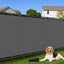 Valla malla privacidad 6x50pulg 90% bloqueo gris oscuro