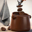 Caja golpe espresso base antiderrap toallas barista marrón
